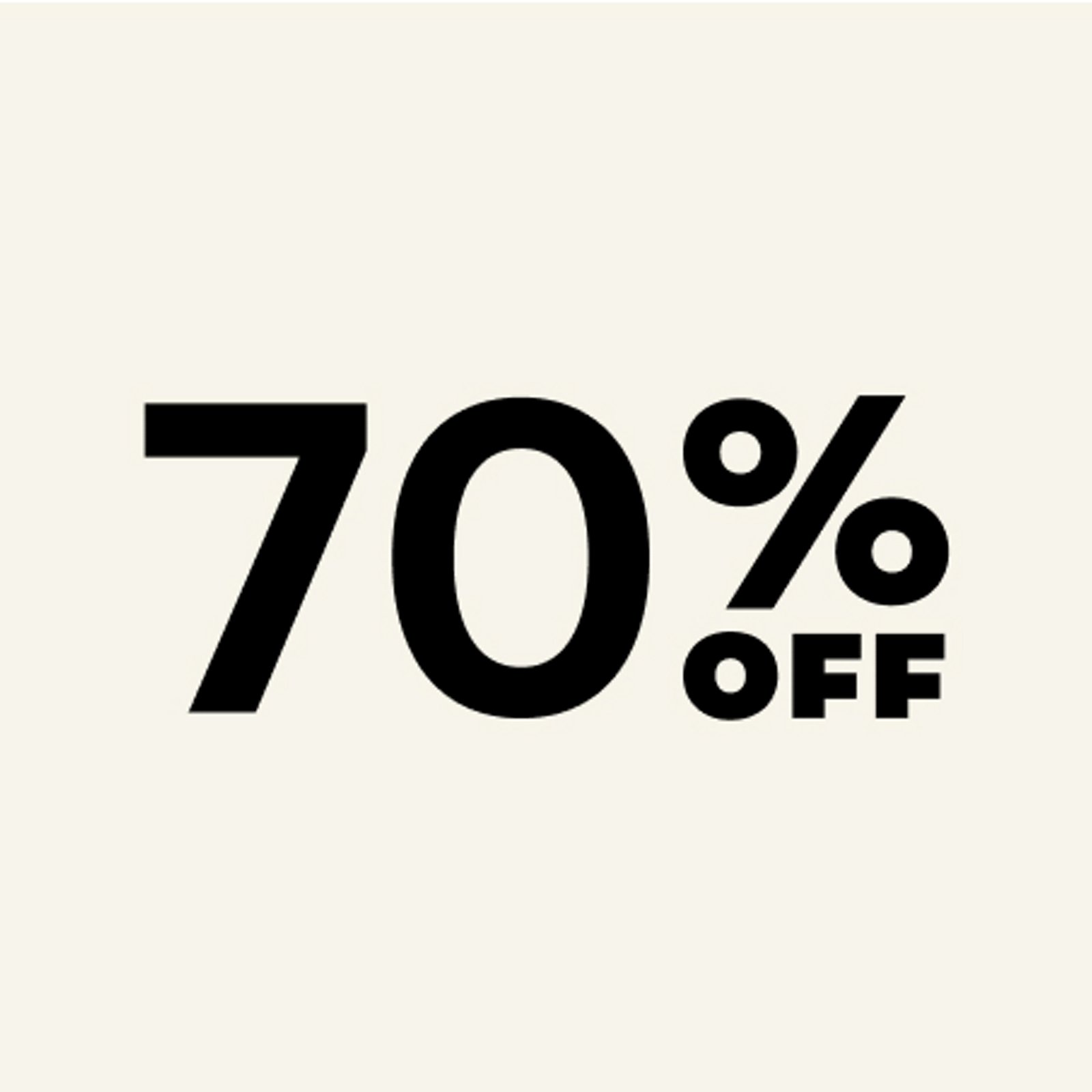 70% Off