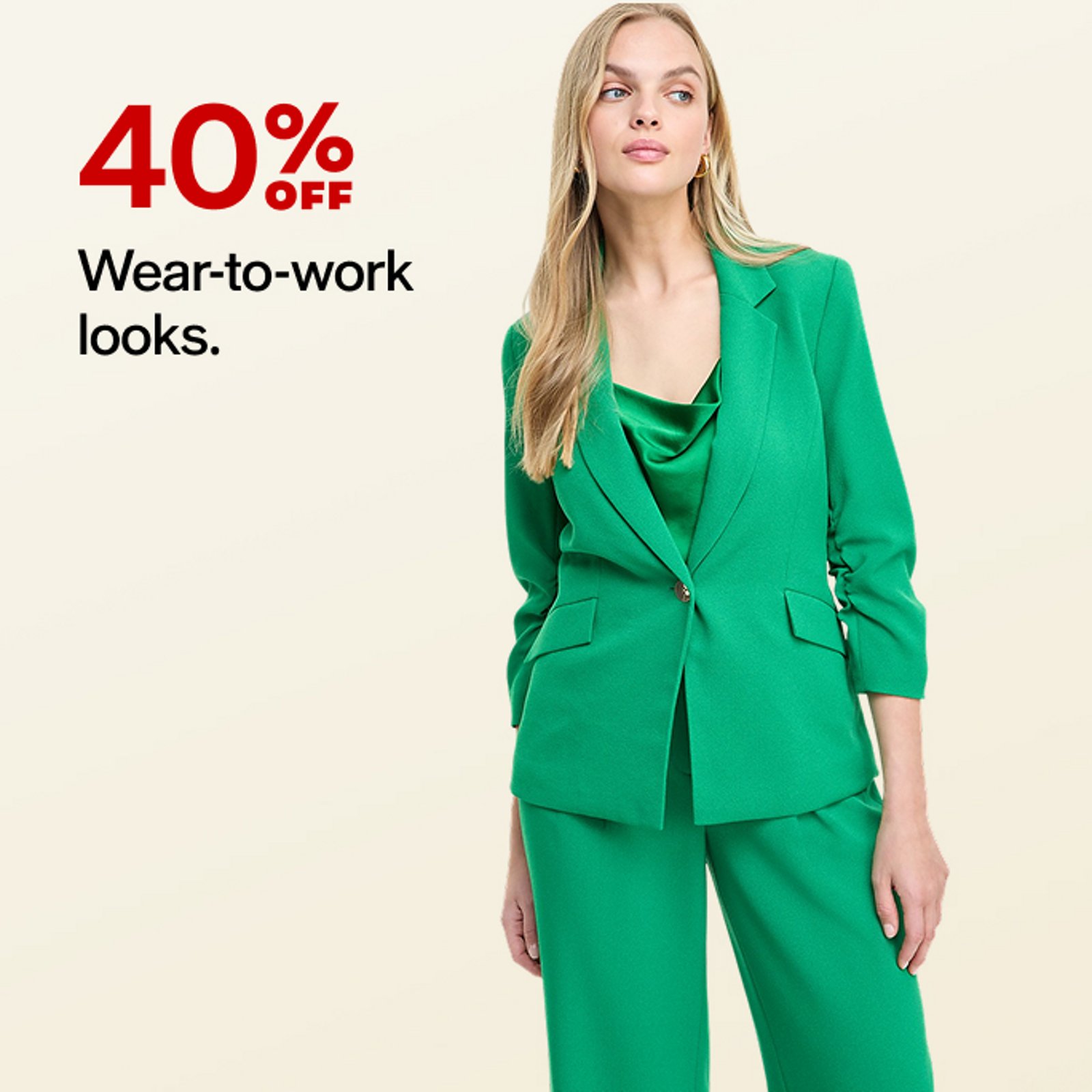 40% off Wear to work looks