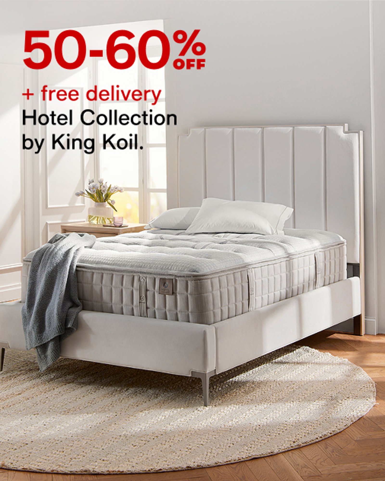 50-60% off Hotel Collection by King Koil