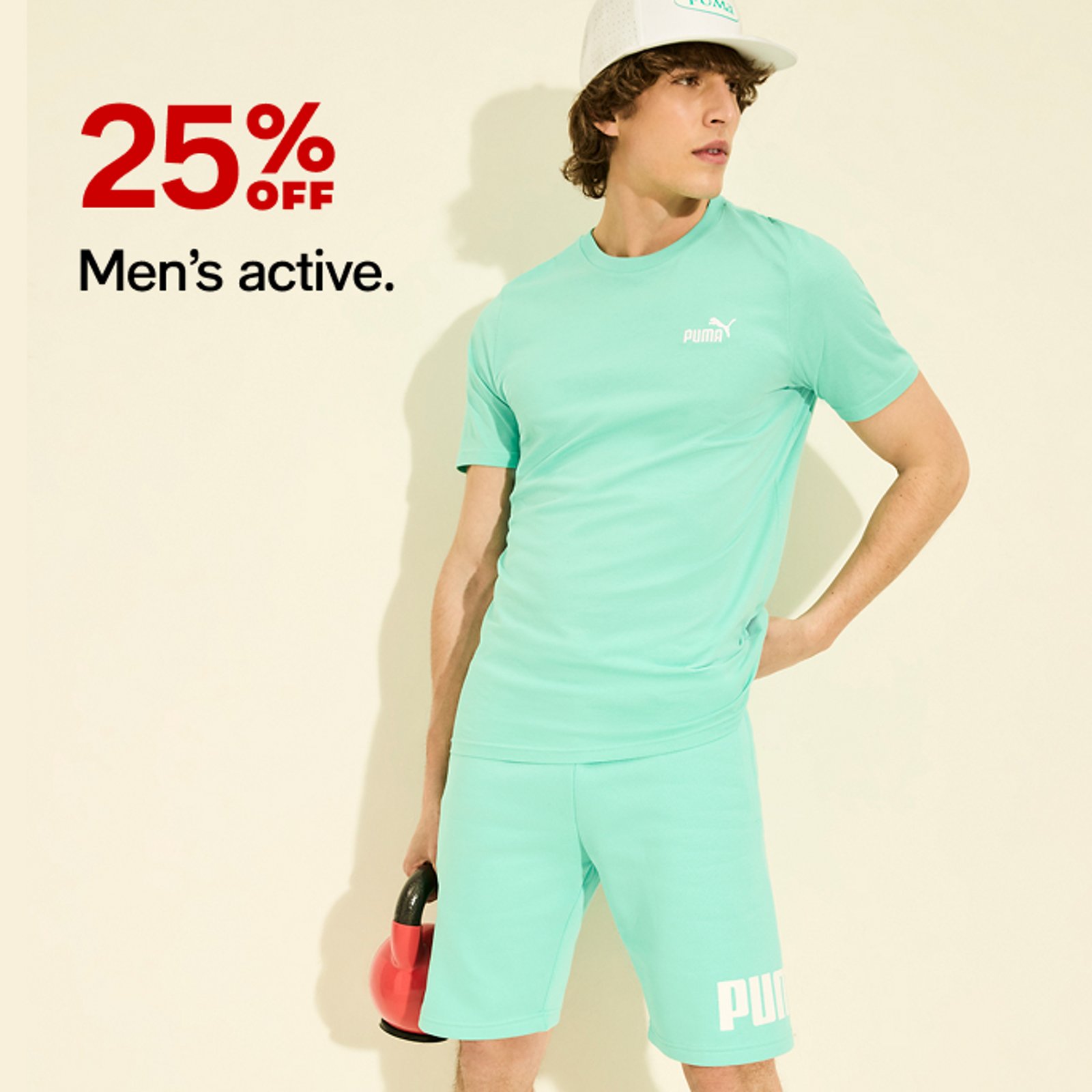 25% off Men's active