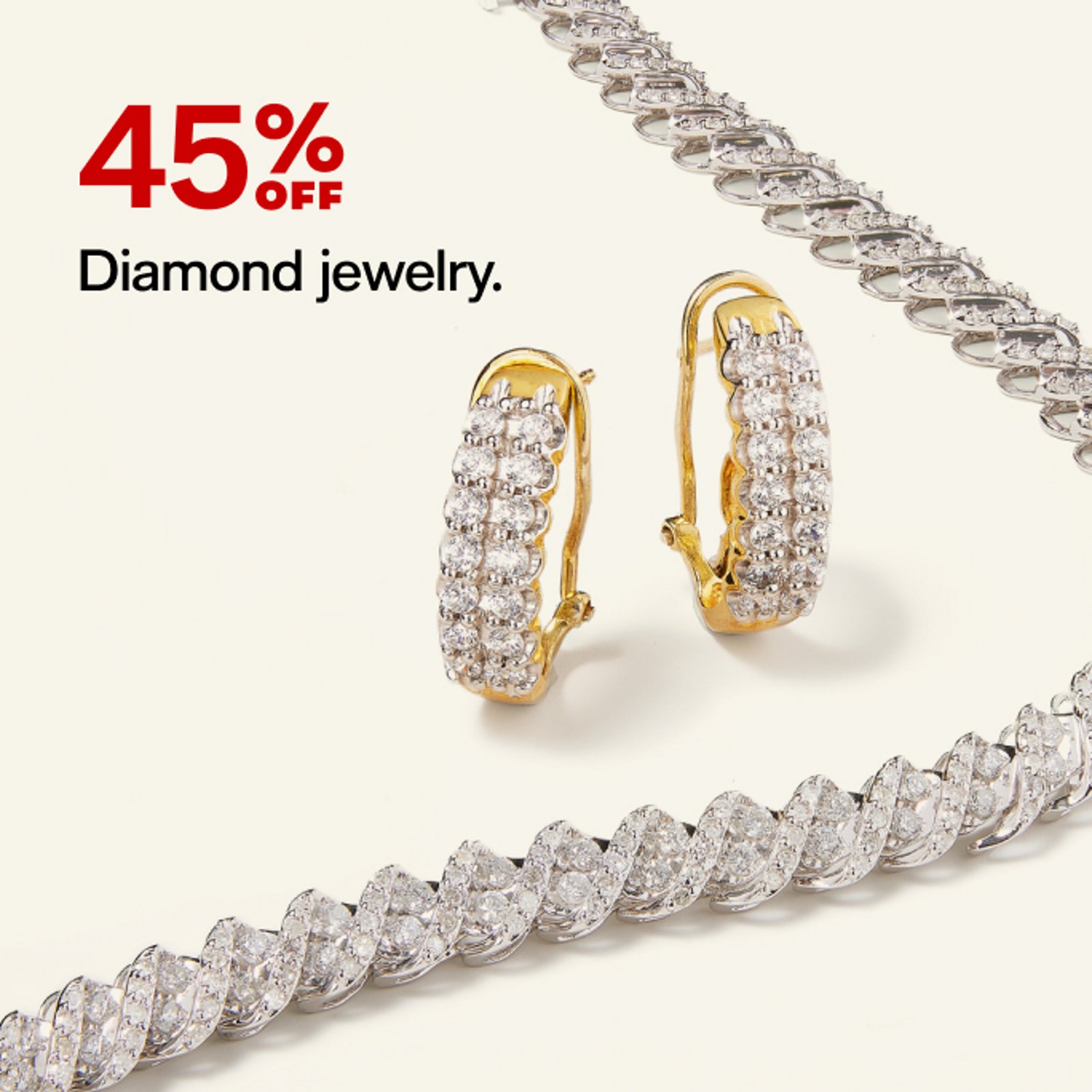 45% Off Diamond jewelry