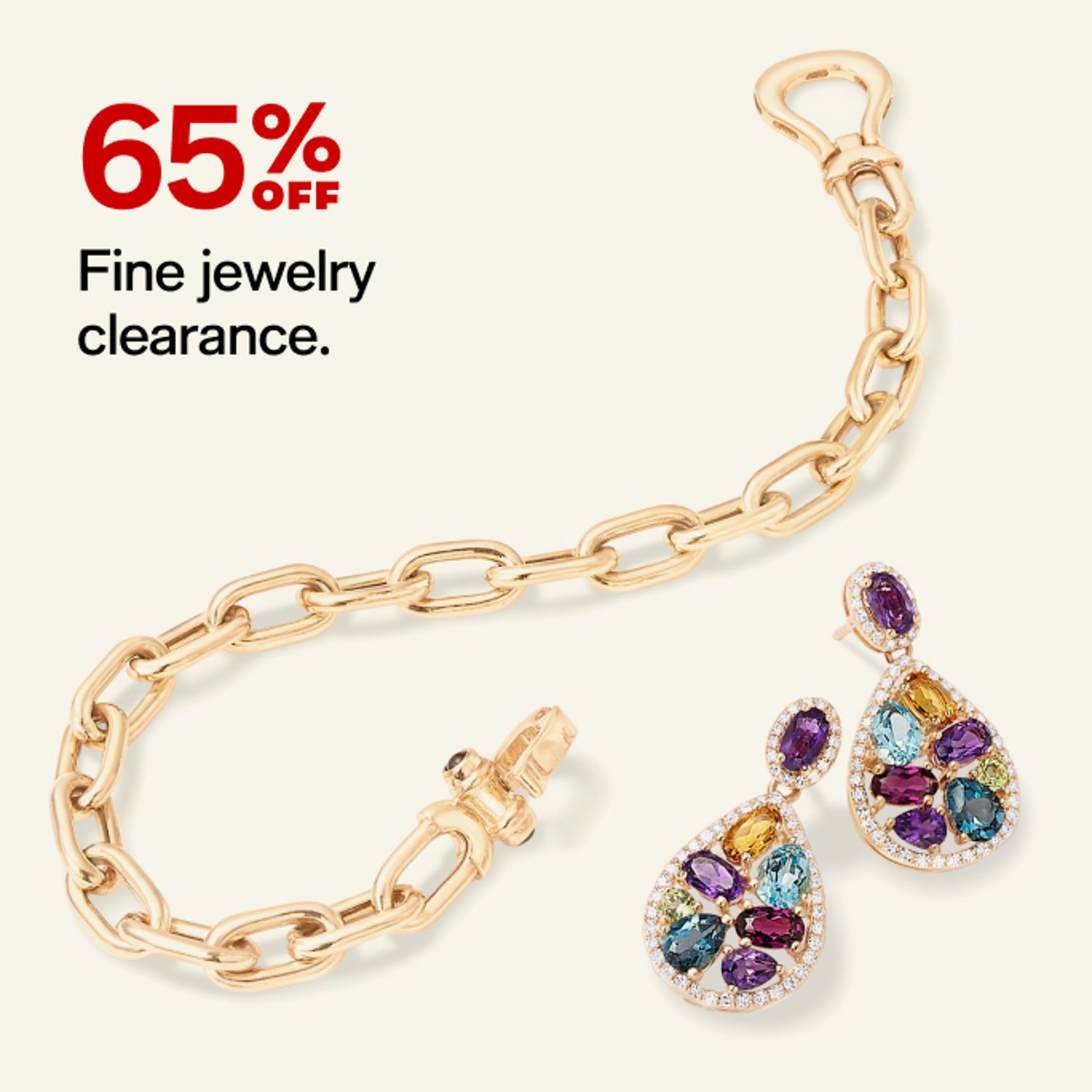 65% off fine jewelry clearance