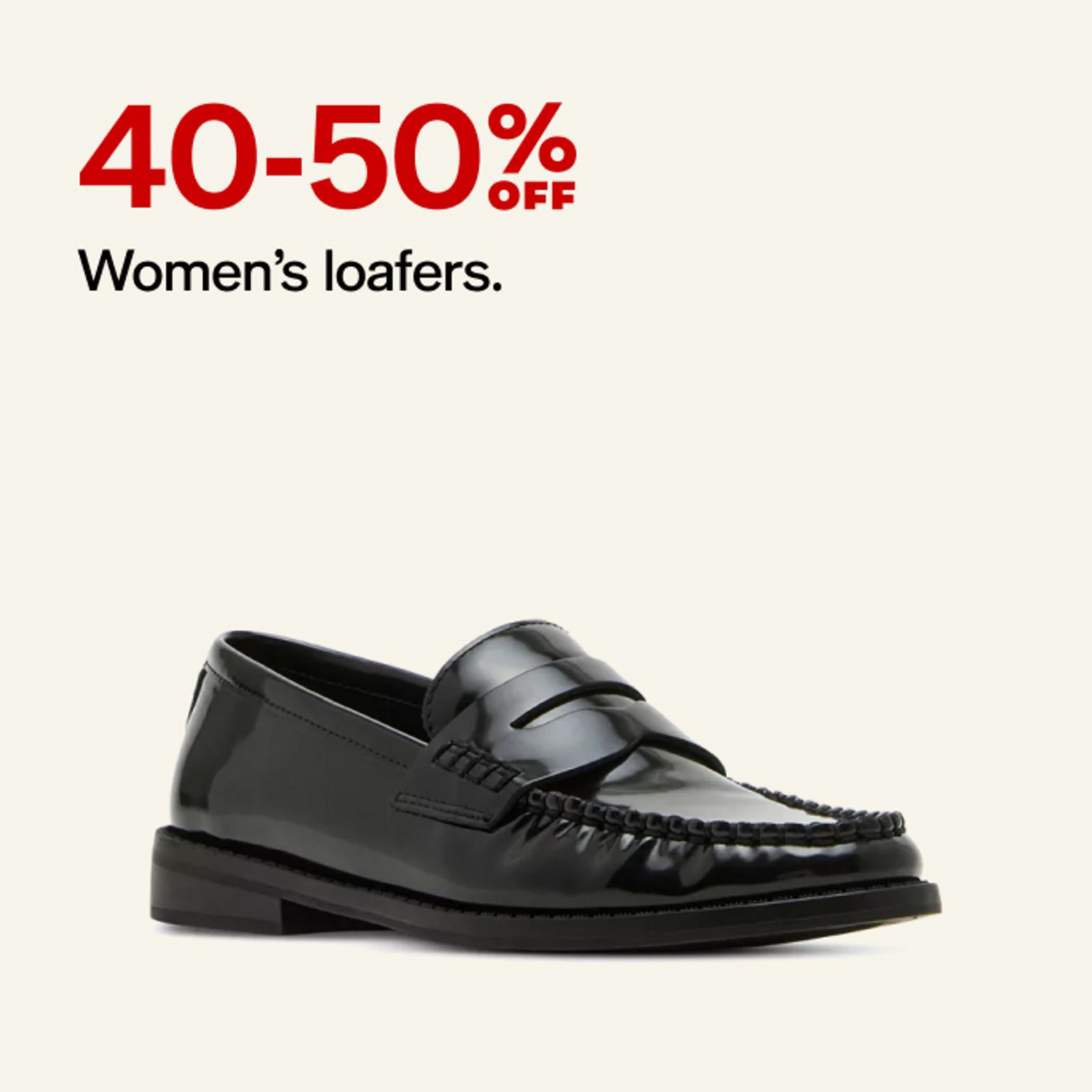 40-50% off Women's loafers