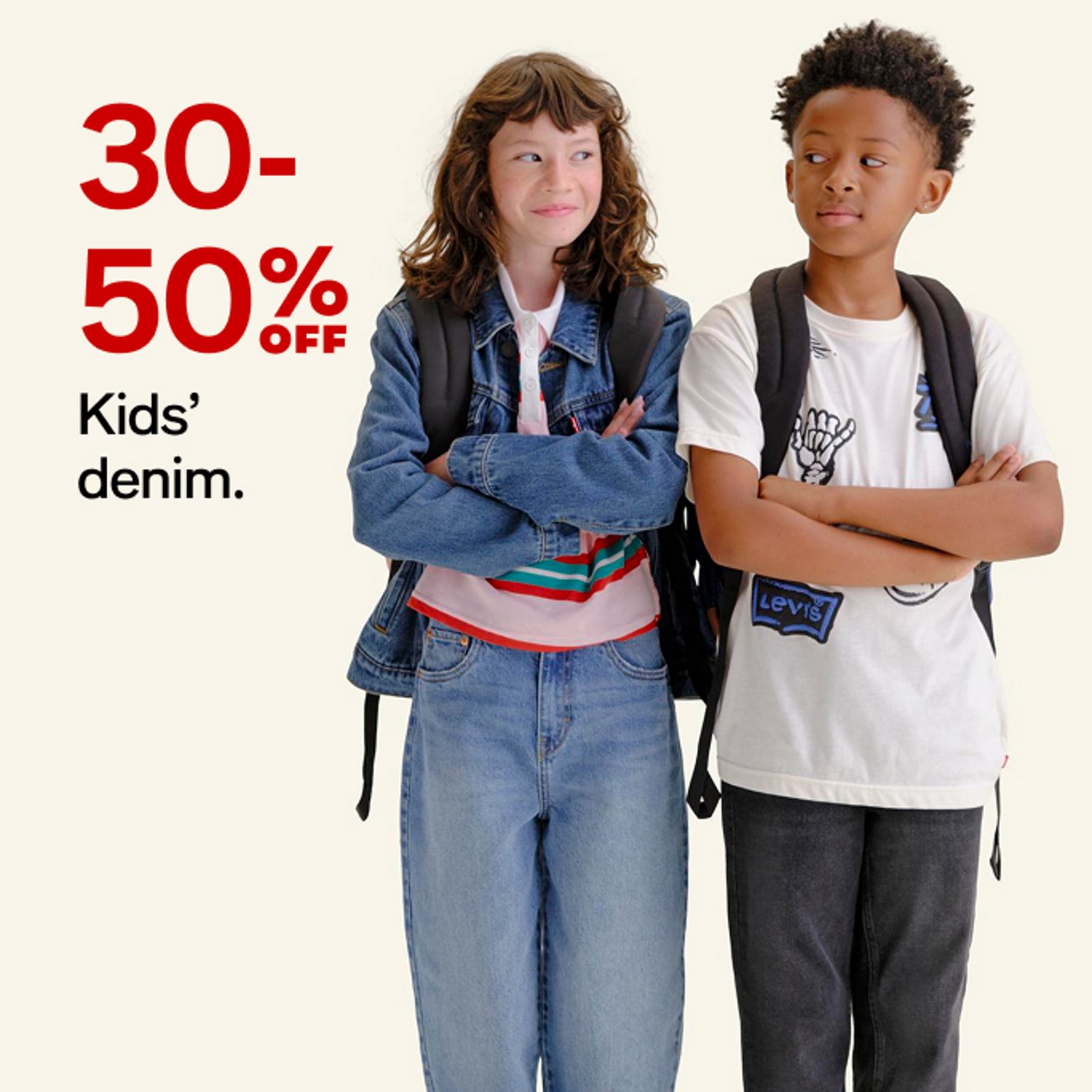 30-50% off Kids denim