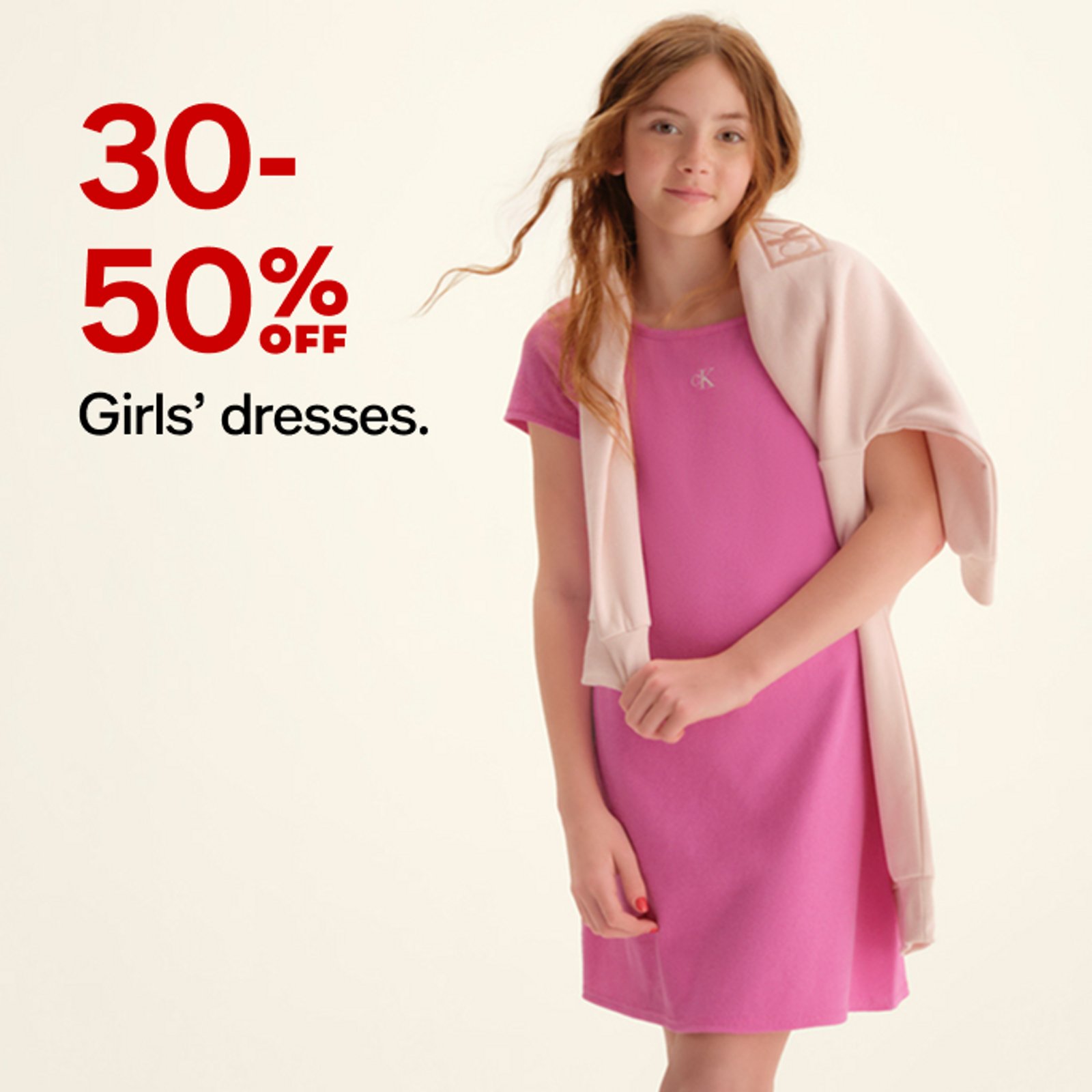 30-50% off girls dresses