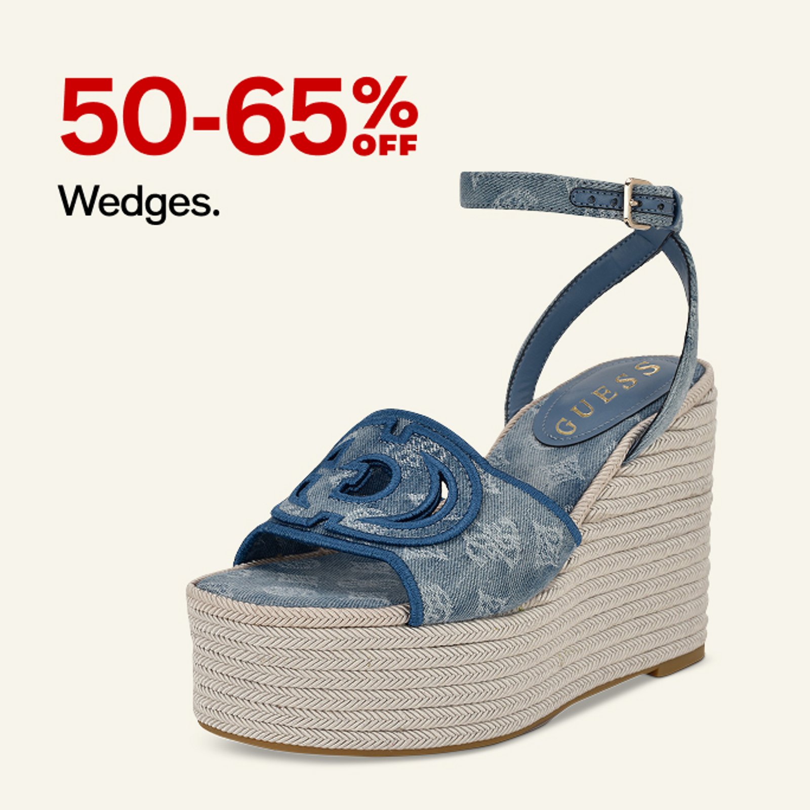 50-65% off Wedges