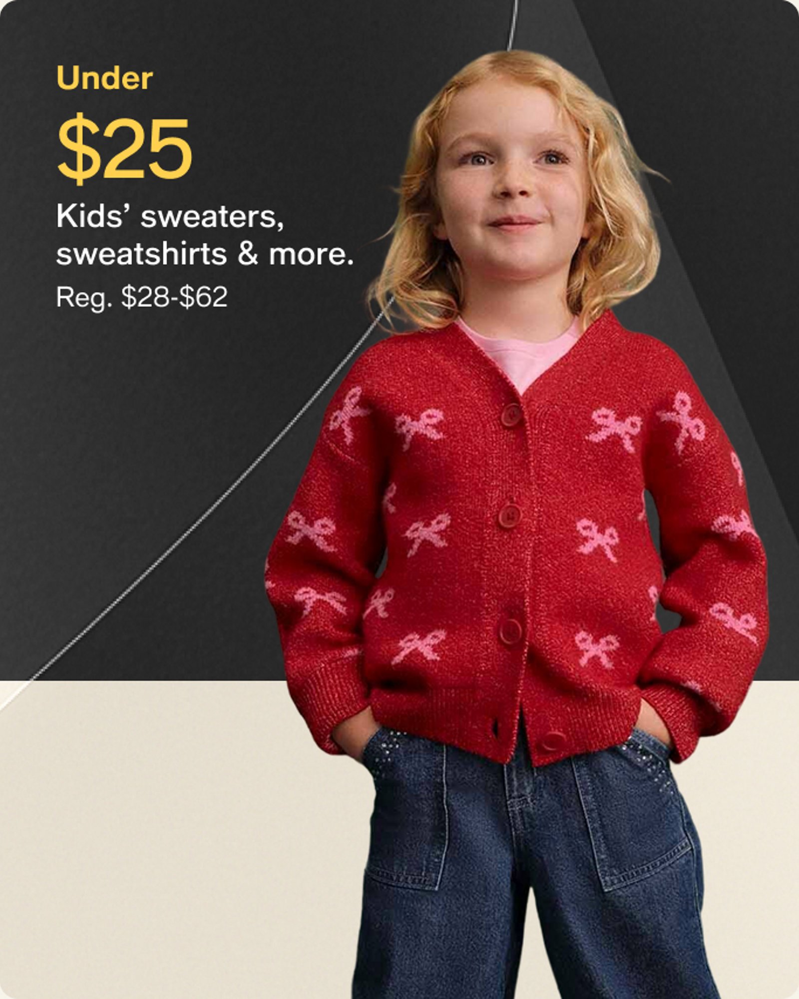 Undee $25 kids sweaters, sweatshirts &more